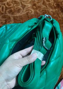 Green Quilted Handbag