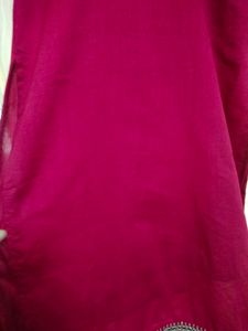 Red Straight Kurtha...Size L...