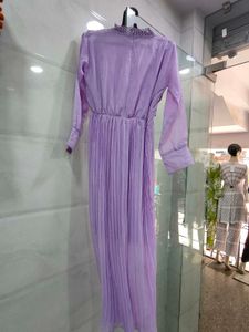 Lavender Pleated Dress