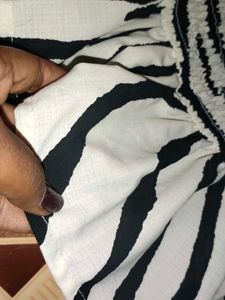 Zebra Print Long Sleeve Top