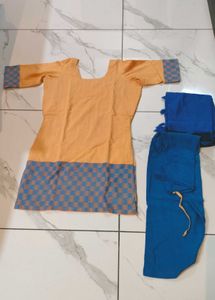Mustard Salwar Suit With Dupatta