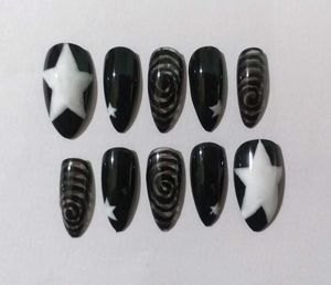 Press on Nails(Black Galaxy)