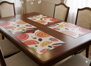 6 pc Dining Table &amp; Fridge Mats