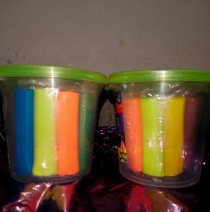 Modelling Clay( 8 colors &amp; 3 moulds)- pack of 2