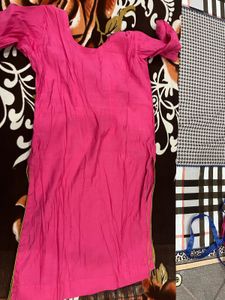Pink Embroidered Kurta