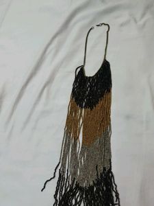 Beaded Fringe Necklace