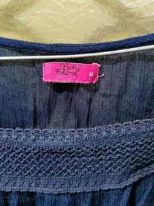 Square Neck  With Lace Top