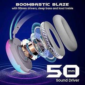 HAMMER Blaze Wired Over Ear Gaming Headphones with