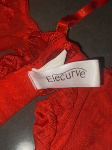 Red Feather Lingerie Set