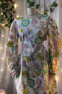Floral Print Long Sleeve Dress