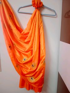 Peacock 🦚 Embroidery Lite Weight Saree