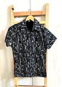 Black Printed Shirt Size-34-36