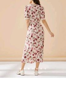 Lace Trimmed A Line Dress