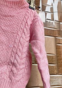 Cute Pink Knit Sweater
