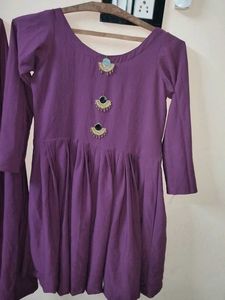 Purple Dress with Embellishments