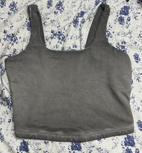 charcoal grey tank top