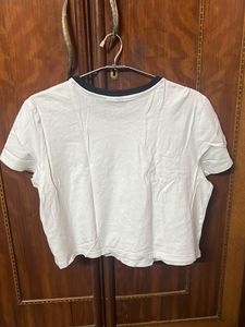 H&amp;M White Crop Top