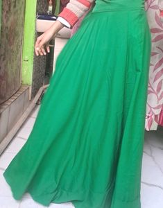 Elegant Green Ethnic Skirt