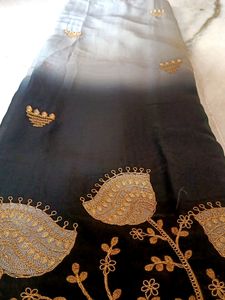 Saree With Stone Work