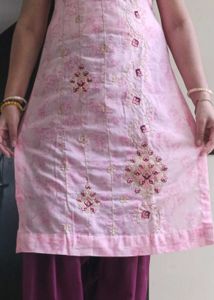 Embroidery Pink Kurta
