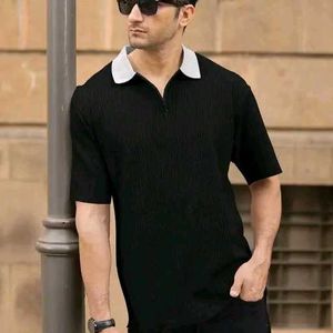 Stylish Black Polo T-Shirt