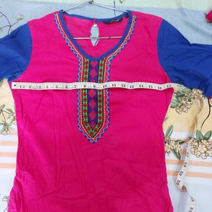 Branded Embroidered Top