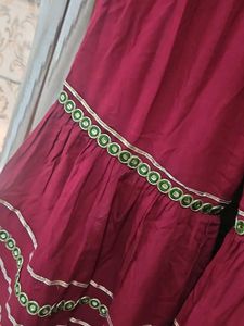 Maroon Palazzo sharara