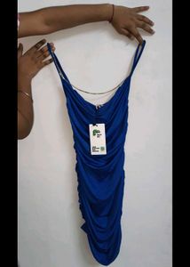 Solid V Micro Mini Dress