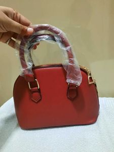 Maroon  Dome Handbag