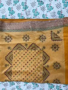 Cotton Silk Handemroidery Saree