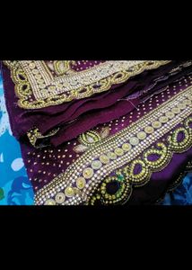 Purple 💜 Saree