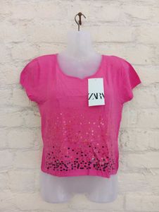 Embellished Crop Tee