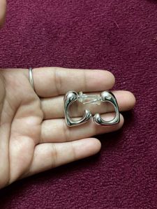 Silver Tone Geometric Earrings