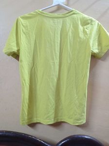 Lime Green Graphic T-Shirt – &#34;Being Myself&#34;
