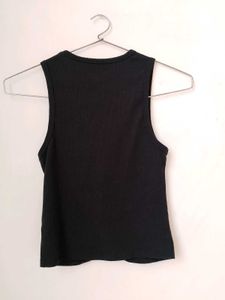 Branded Black Tank Top.