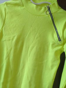 Neon Green Bodycon Mini Dress