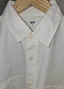 Uniqlo White Button Down Shirt - M