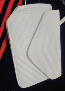 Quilted White Crossbody Bag
