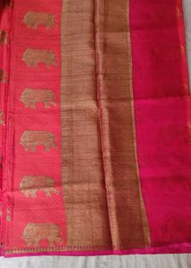 Elephant Printed Beautiful Saree Totally New