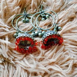 Pendant Necklace &amp; Oxidised Jhumka