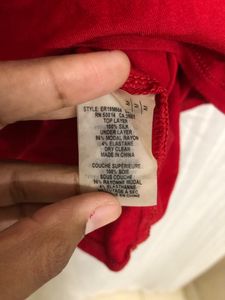 Elie Tahari Red Stylish Top