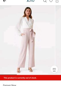 Forever new Jumpsuit - Green and Cream