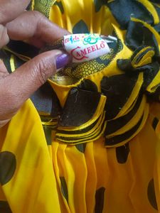 Yellow Balloon Tops For Baby Girl