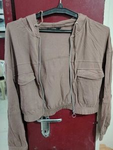 Casual Cropped Hoodie