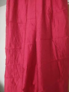 Red Dupatta With Golden Border