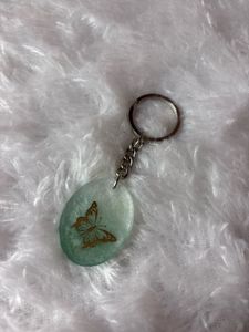 Resin Butterfly Keychain