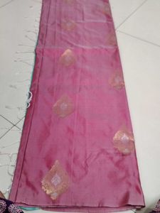 Onion Pink soft silk saree
