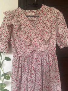 Floral Ruffle Midi Dress