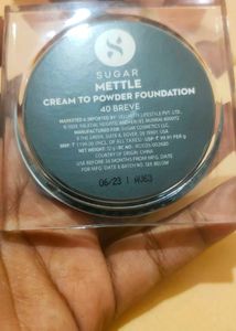 Sugar Mettle Cream To Powder Foundation