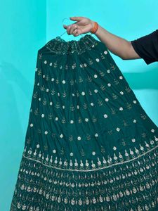 Beautiful Mhendi Lehenga✨